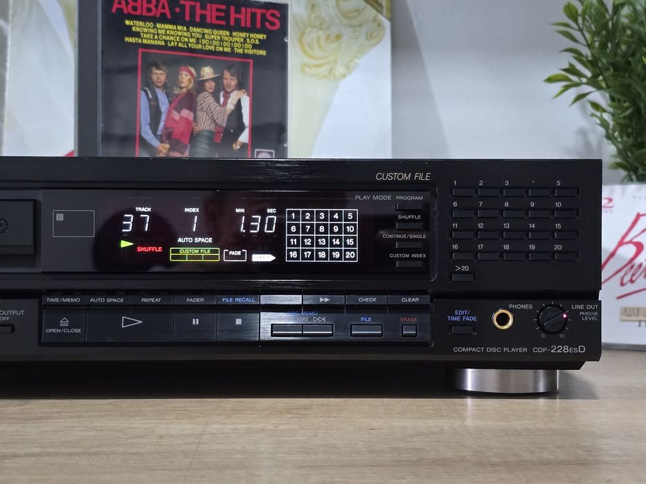 Cd-player SONY CDP-228 ESD, retro hifi audio, ES series, hi-end,