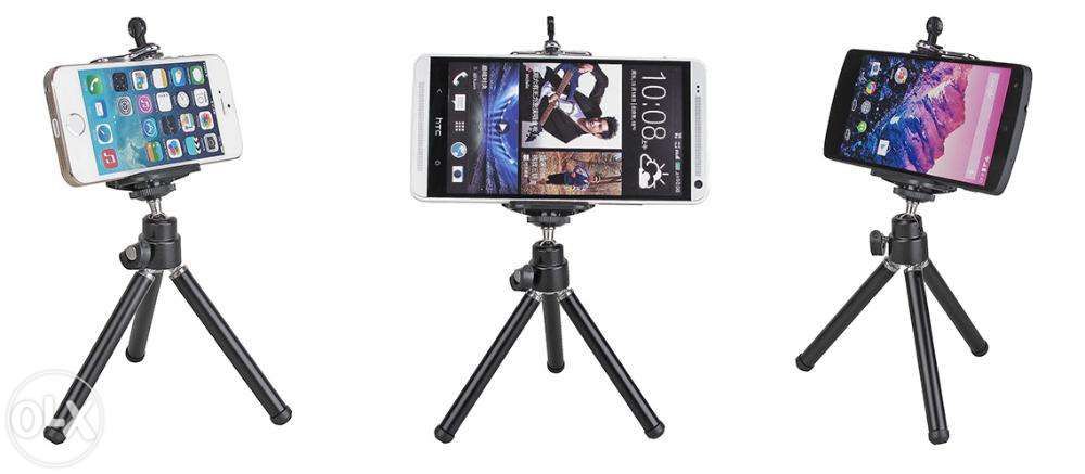 Suport telefon mobil + mini trepied universal Samsung S7 S8 iPhone 7 8