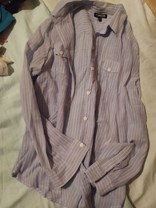 Рубашки,Белая кофточка Mango