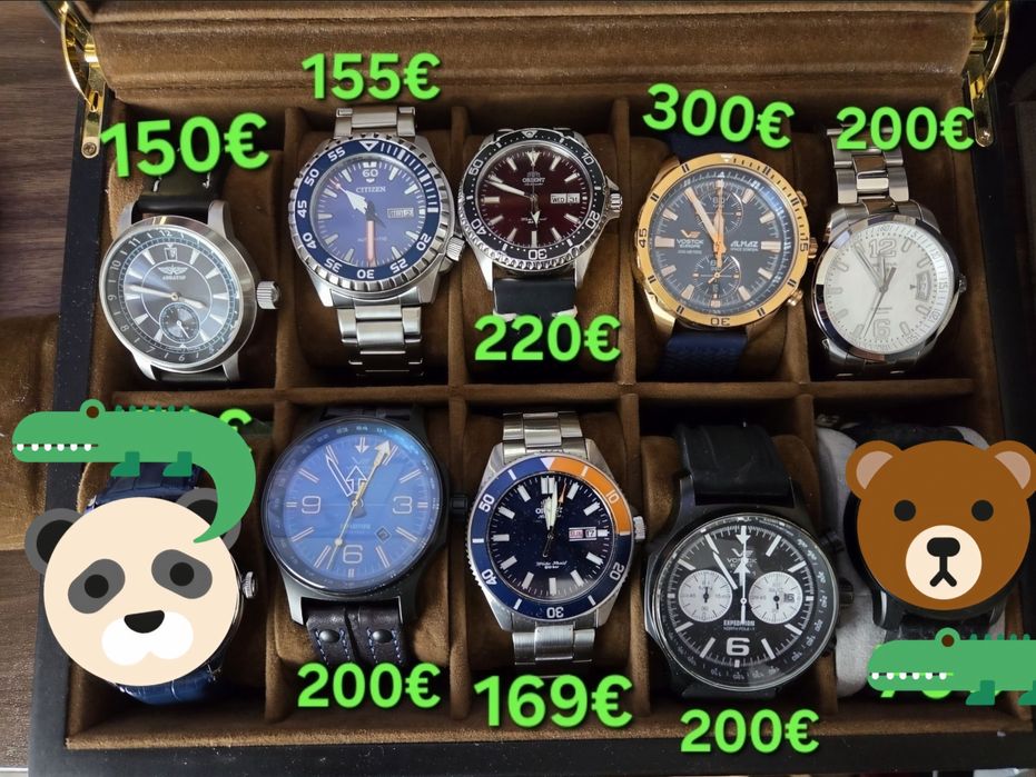 VOSTOK ORIENT CERTINA Всички са с кутии и допълнително каишки