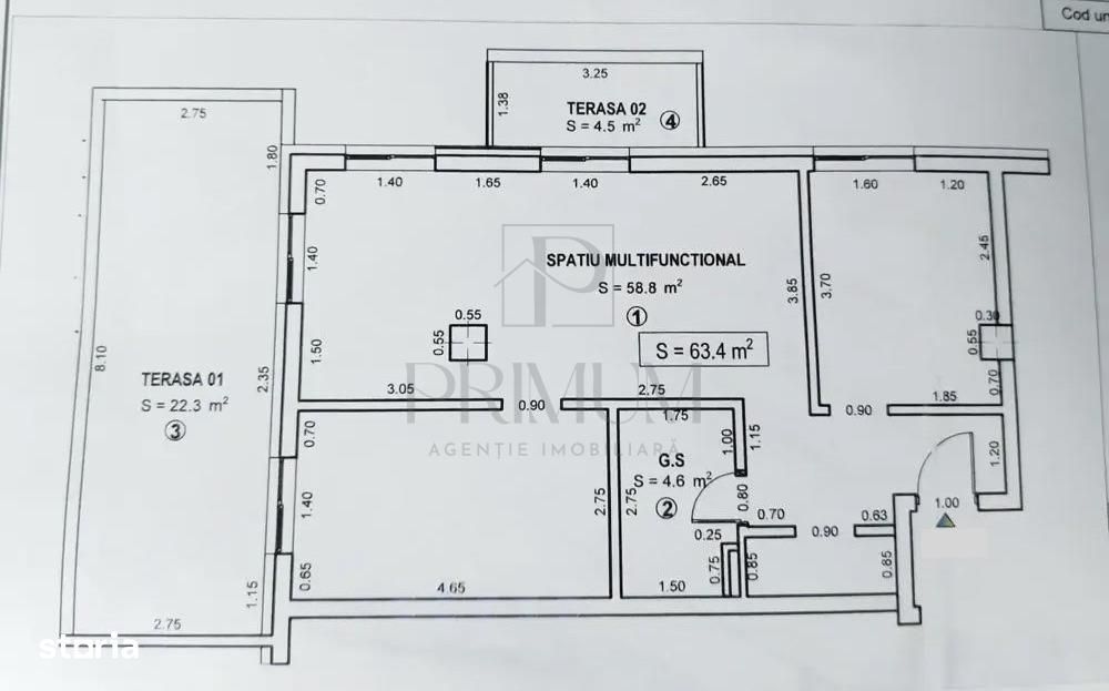 Barnutiu - 3 Cam - 2 Bai - Loc Parcare - Boxa - Bloc Nou - Lift - Pano