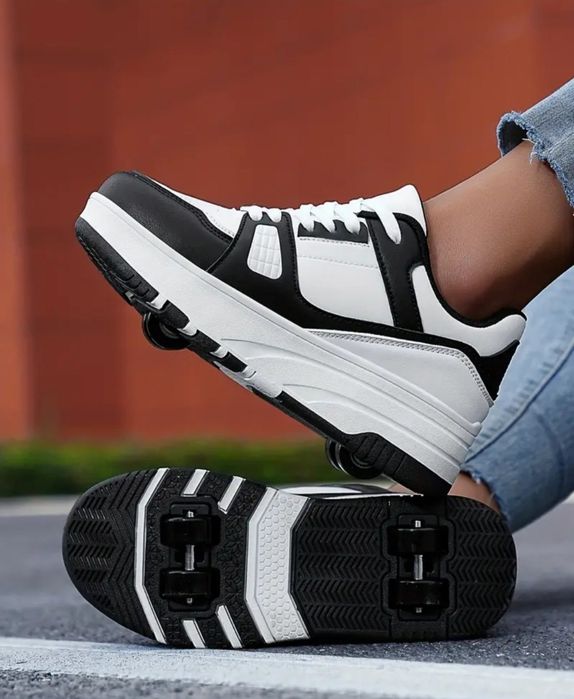 Детски маратонки с колелца, обувки  обувки с колелца, Heelys, Светещи