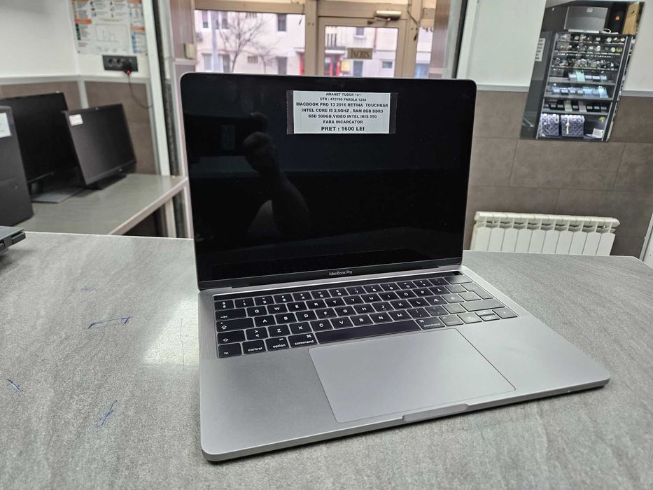 Macbook Pro 2016 Retina Core I5 2,9 Ram 8Gb Ssd 500Gb Video Iris 550
