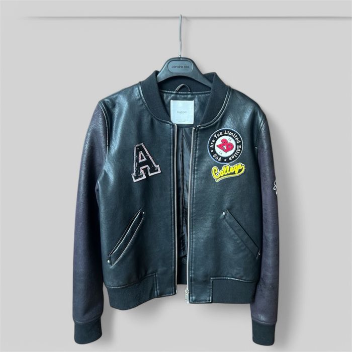 Черно кожено яке от еко кожа