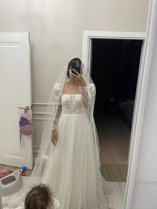 Отдам свадебное платье за 15000