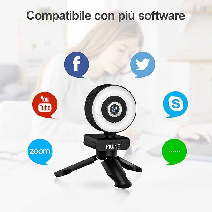 MUINE уеб камера с микрофон