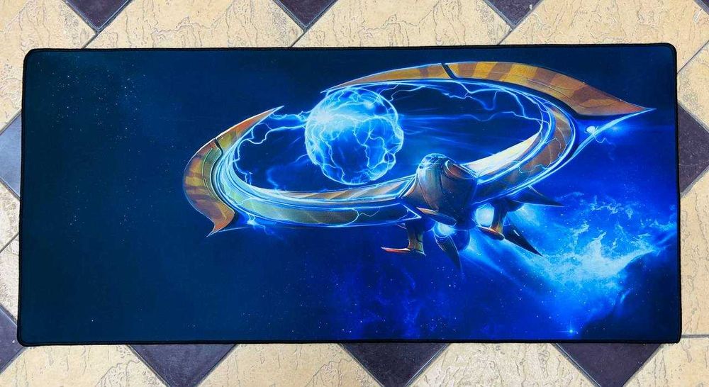 Новый красивый большой коврик 90х40 см для клавиатуры и мышки