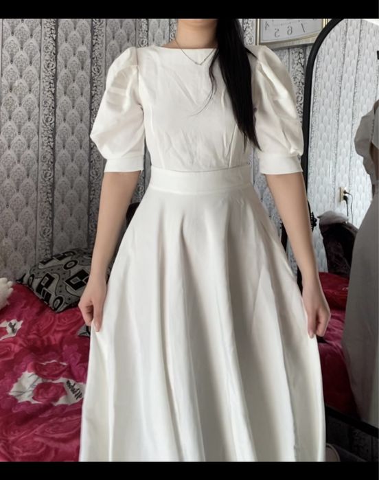 продам белое платья и туфли