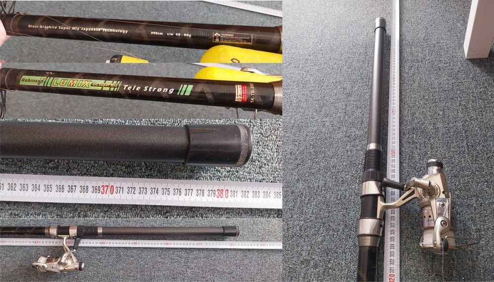 Директен телескоп, различни видове въдици, макари