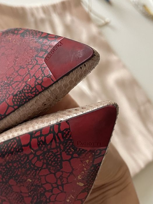 Pantofi piele sarpe designer Cesare Paciotti mas.38