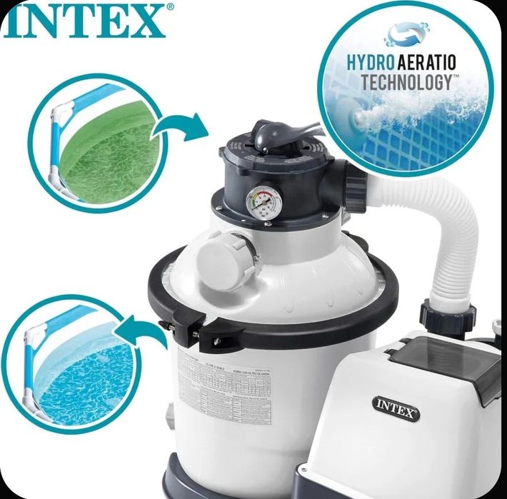 Песочный фильтр-насос для бассейна 10500 л.час intex 26648