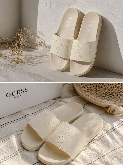 Шлепки бренда guess. Оригинал