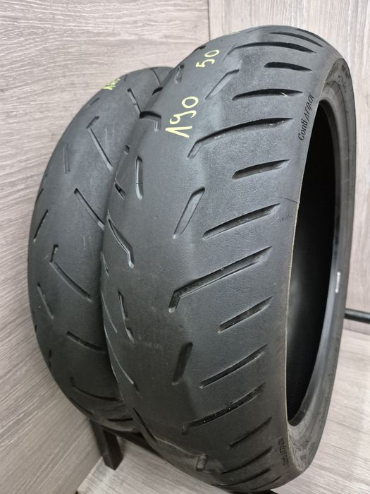 Set anvelope moto 120 70 17 cu 190 50 17 Continental  Contisportattack 4 dot 3724 si 2023