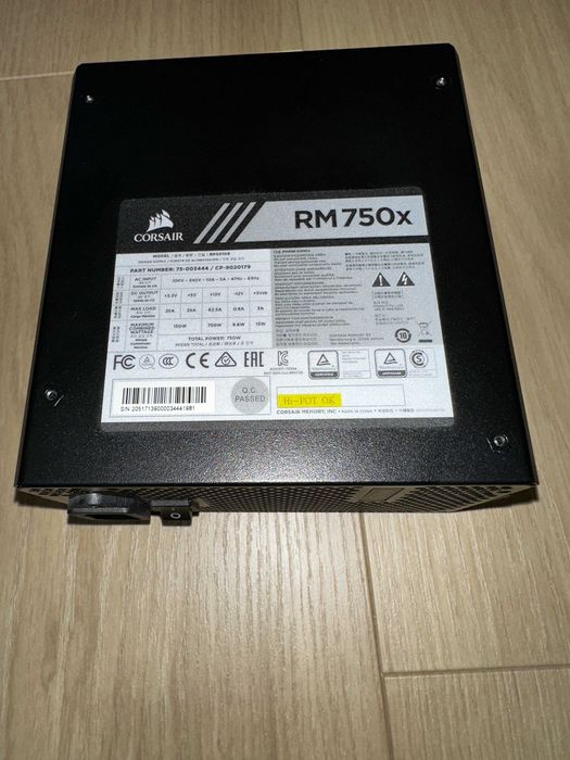 Sursă PC Corsair RM750x, 750W, 80 PLUS Gold, Full Modulară – Silențioasă, Impecabilă