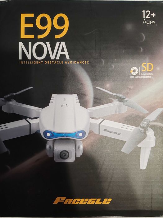 E99 дрон с двойна камера оптичен поток 360° завъртане wi fi връзка