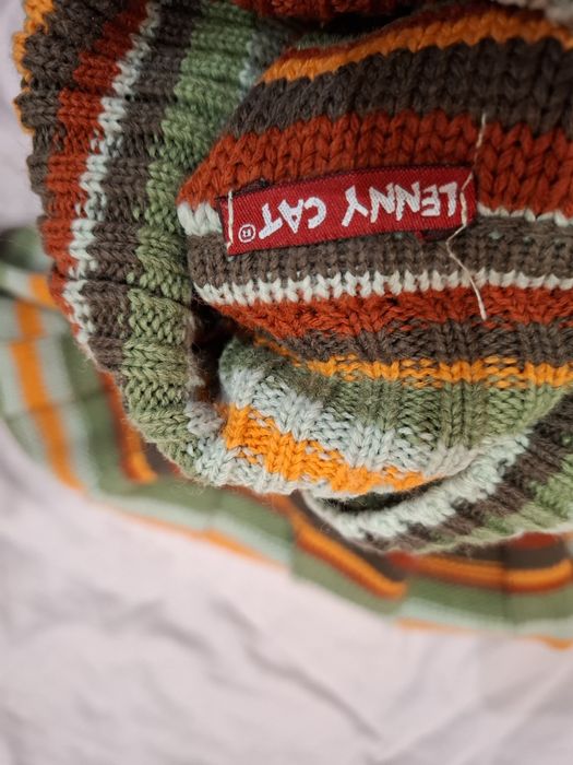 Зелен шарен дамски пуловер