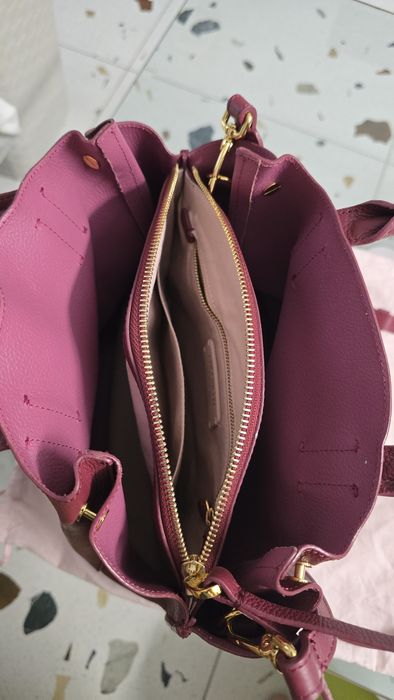 Geanta piele Coccinelle, grena