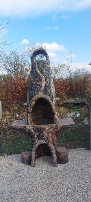 Барбекю от щампован бетон