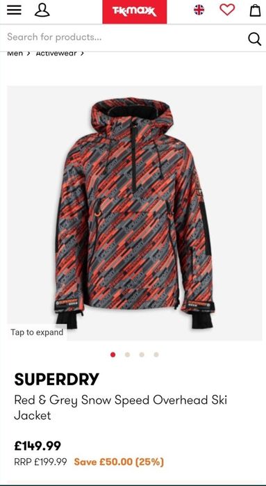 Geaca ski superdry snow L noua