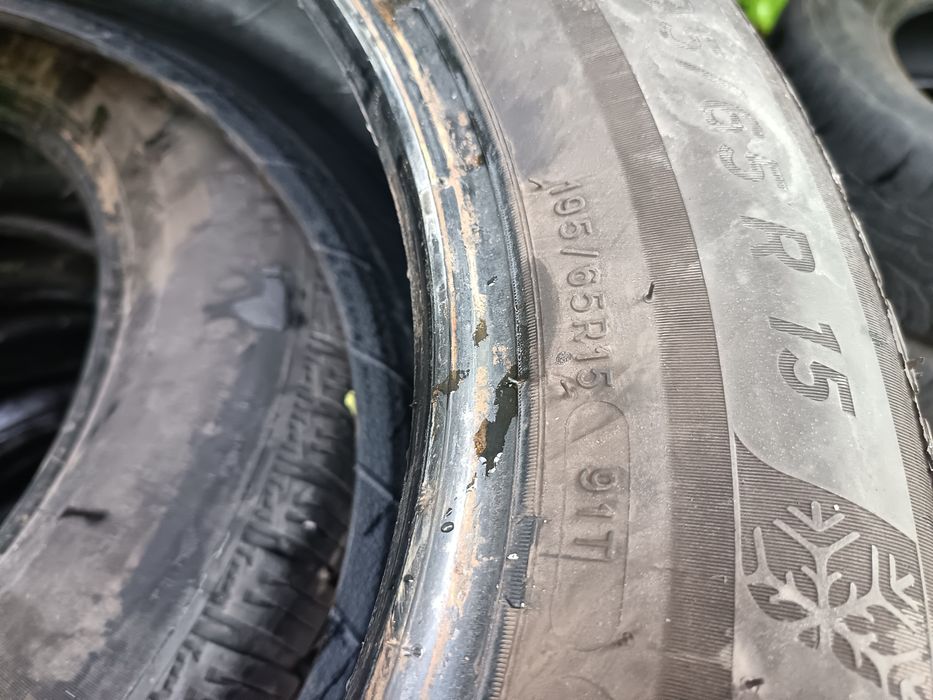 Anvelope MS iarna 195 65 15 Michelin 2023 și 2021 6mm