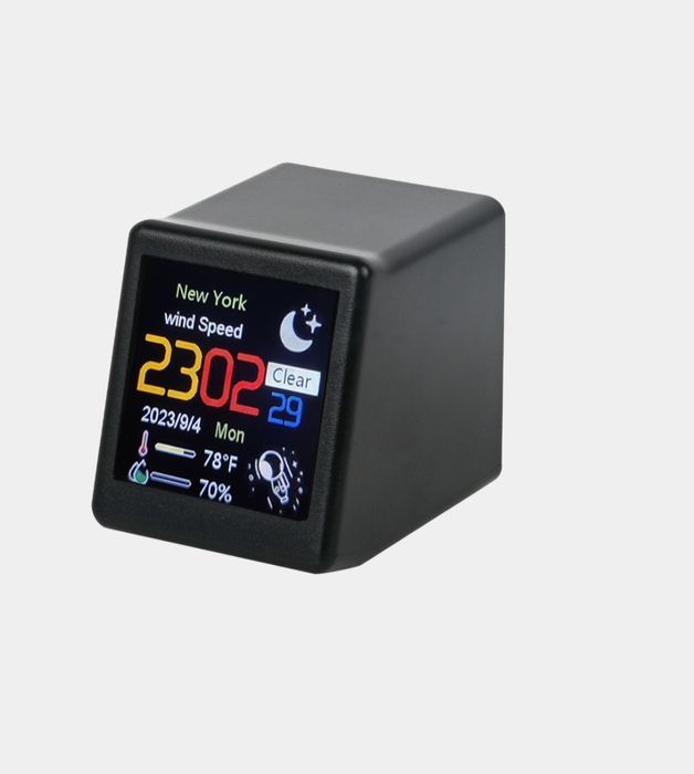 Умные настольные часы, часы с wi-fi, термометр