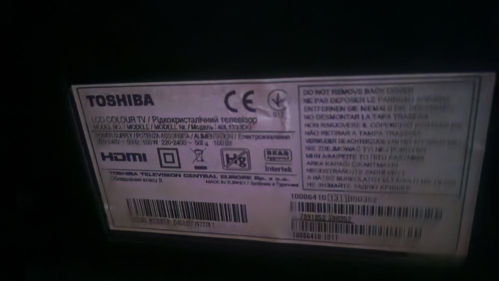 Телевизор Toshiba- за части