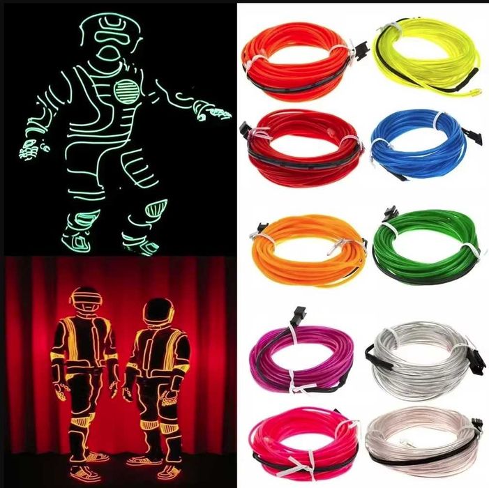 Облекло светеща светлина за декорация за дрехи