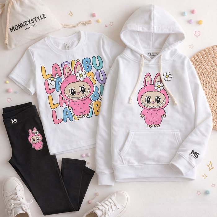 Детски комплект тениска + суитшър + клин | MONKEYSTYLE