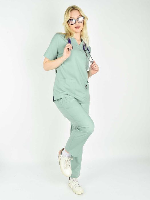 Женская медицинская форма, хирургическая форма с брюками