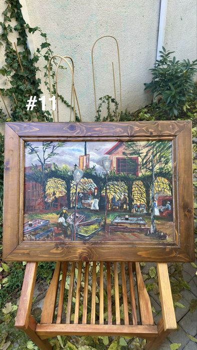 Vând tablouri originale pe pânză. Picturi autentice, rame din lemn