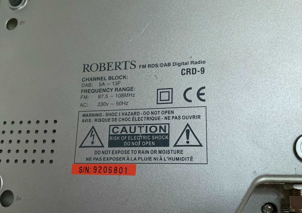 Radio DAB Roberts CRD-9 Gemini 9 DAB si FM cu RDS