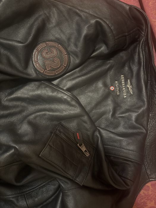 Geaca de piele aeronautica militare