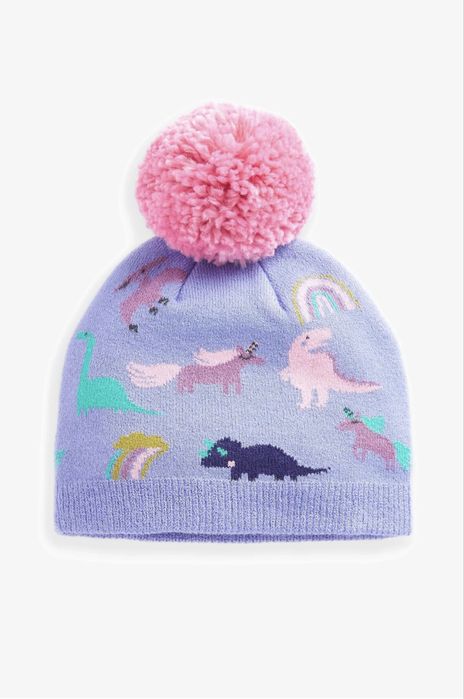 Caciula tricotata Next, cu dinozauri, 50 cm. 1-2 ani