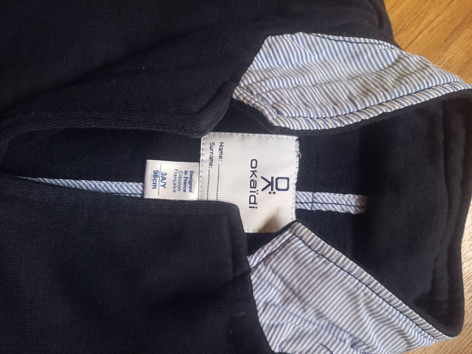 Синьо меко сако Okaidi