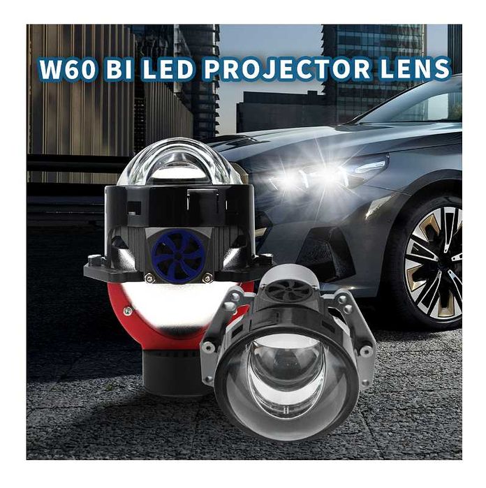 Bi-LED лупи за вграждане във фарове 3"инча 130W 8000lm 12V ,2 броя