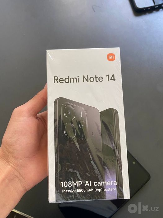 Redmi not14 karobka dakumenti bor yengidek tinniq holatta