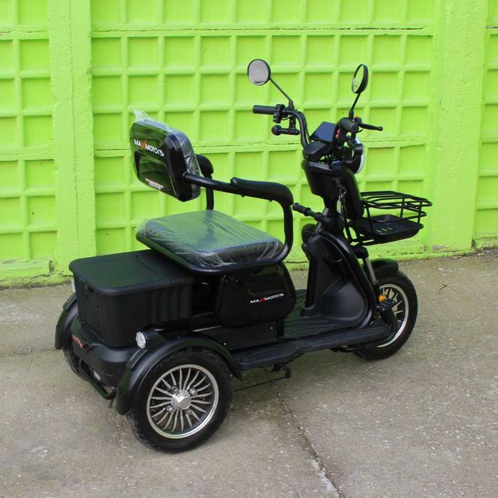 Електрическа триколка Max Motors X1 BLACK, 1500W, 20 Ah