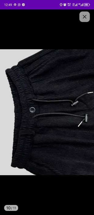 Вельветовые брюки 2 xl черный