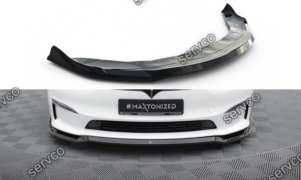 Prelungire bara fata Tesla Model S Plaid Mk1 2021- v3 - Maxton Design