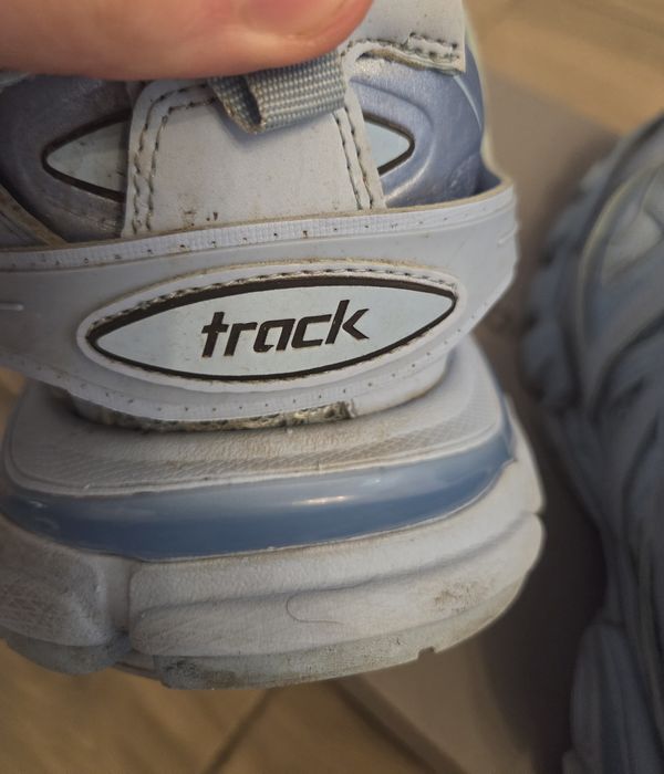 Balenciaga track baby blue reflective