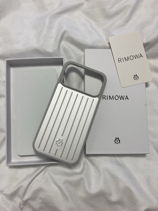 Rimowa Silver iPhone 17 Pro Max Case ( husa ) ( carcasa) ( gri )