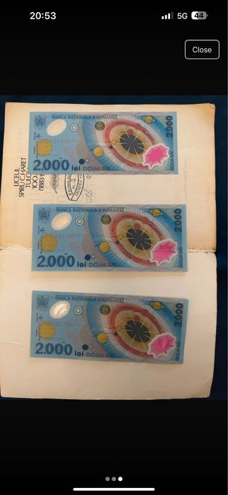 Bancnote eclipsa 2000 lei