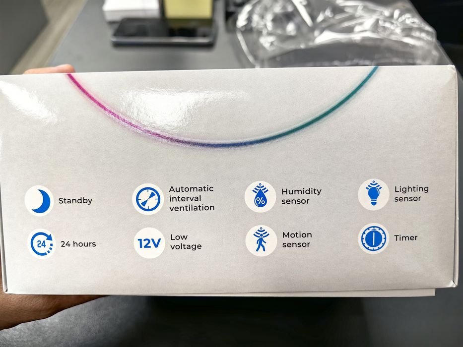 Умен вентилатор за баня ф100/125