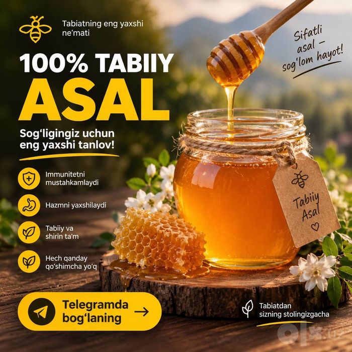 Xorazm to'za asali , toshkent boylab dostavka bor