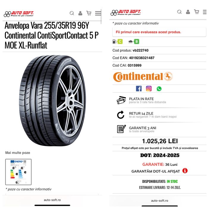 Jante Individual Noi-Styling 793i-G20/G21/G22/G23 Seria 2(coupe)Seria3,Seria4,Anvelope Impecabile Continental 2025 SSR