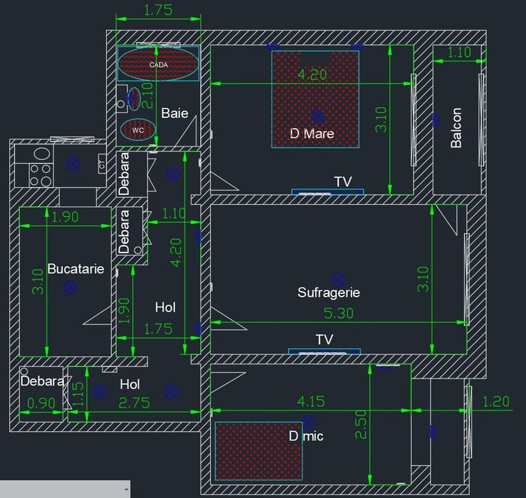 APARTAMENT 3 CAMERE DECOMANDAT ! OFERTĂ.! 75 mp, spațios , etajul 2, preț bun