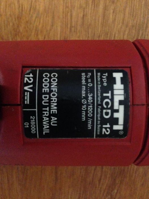 HILTI ремонт на Винтоверти