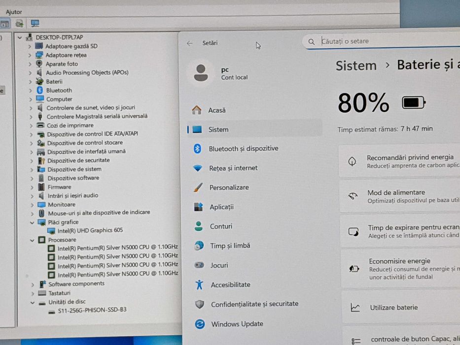 Laptop Medion Akoya E6246, Intel Pentium Silver N5000, ssd 256,ram 8Gb