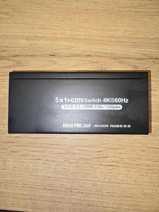 Hdmi суич с 5 порта и дистанционно 18Gbps HDR 4K HDMI 2.0
