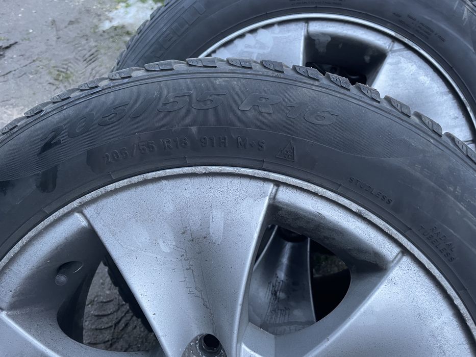 Vand set jante + cauciucuri M+S 205/55/R16